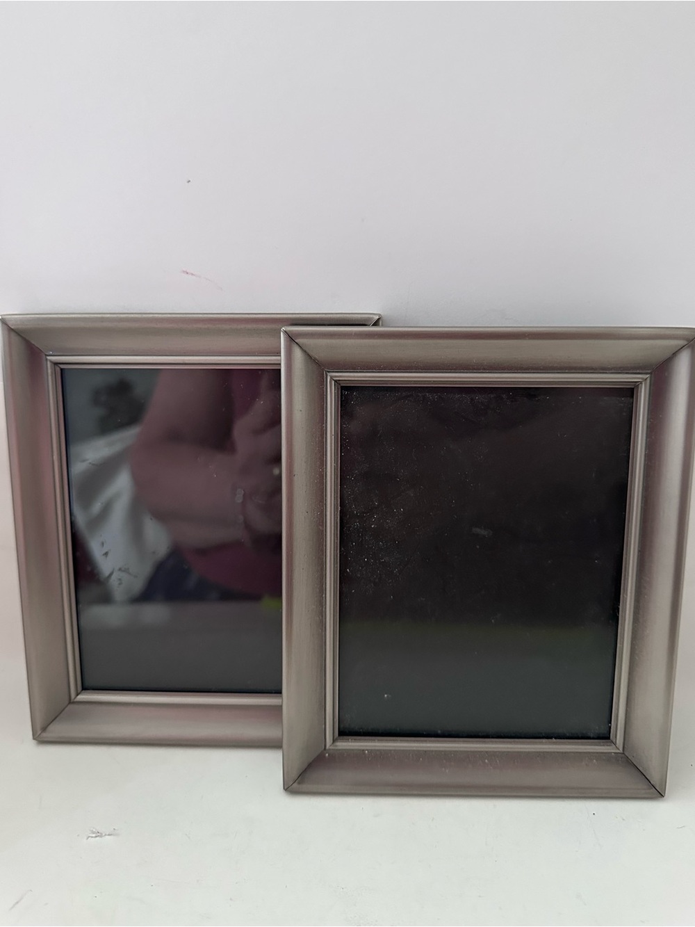 2 Malden Silver Gun Metal Look Picture Frame 4x6
